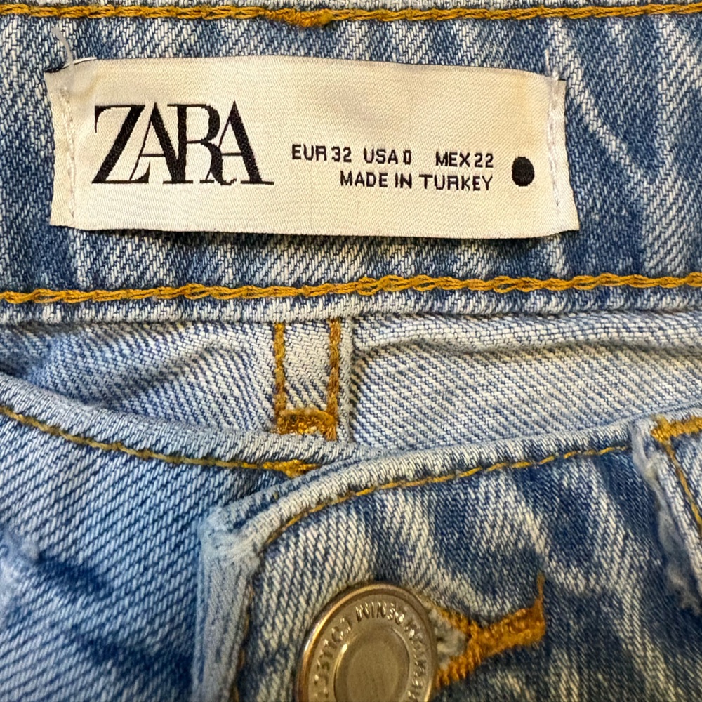 Zara High Waisted Denim Shorts